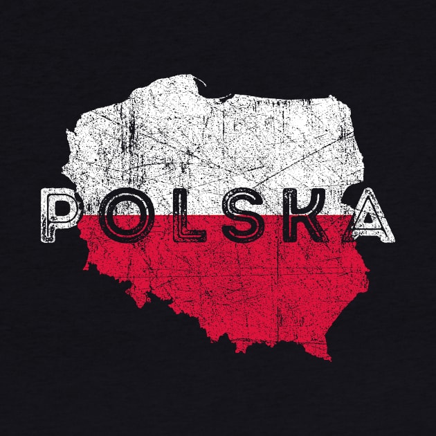 Polska Map and Poland Flag Souvenir by Family Heritage Gifts